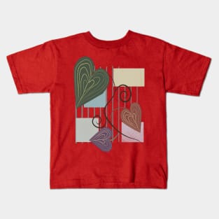 Hearts on Vines Kids T-Shirt